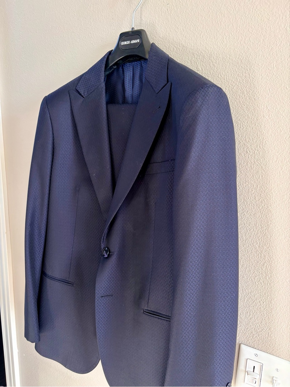 Giorgio Armani Navy Blue SoHo Line Suit 44R - Picture 2 of 15